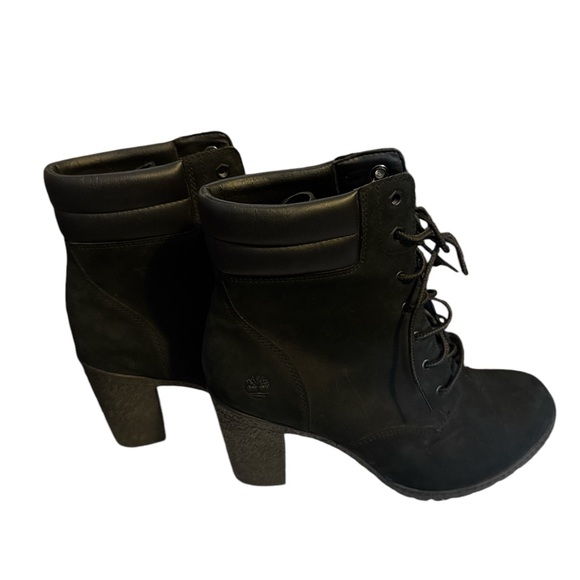 Timberland Black Lace-Up Tilson Ankle Boots EUC 9.5 - Picture 5 of 7